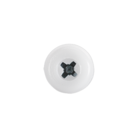 Sealey PTNP5 Numberplate Screw with Plastic Enclosed Head 4.8 x 24mm, White - Pack of 50 - additional view 2