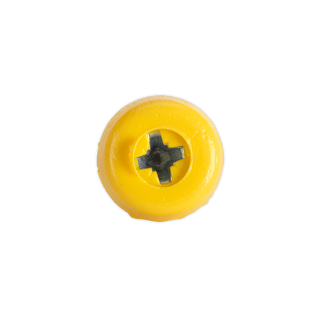 Sealey PTNP6 Numberplate Screw with Plastic Enclosed Head 4.8 x 24mm, Yellow - Pack of 50 - additional view 2