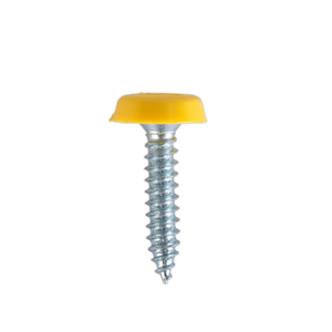 Sealey PTNP6 Numberplate Screw with Plastic Enclosed Head 4.8 x 24mm, Yellow - Pack of 50 - additional view 3