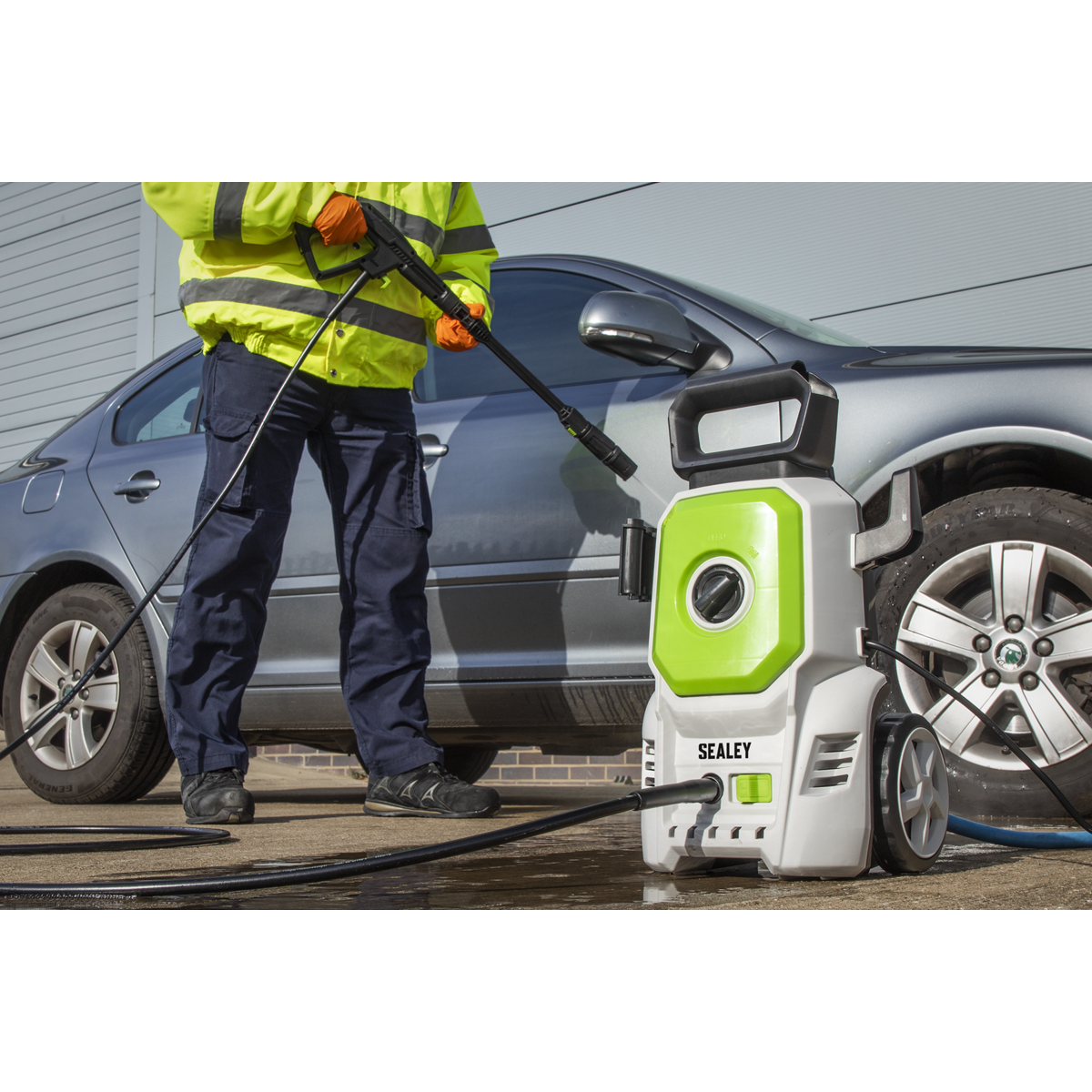 Sealey PW1610 Pressure Washer with TSS & Rotablast® Nozzle 100bar 1200W/230V - additional view 16