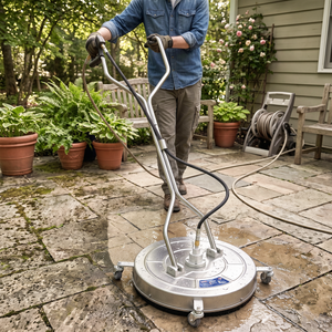 Sealey PWAK24 24" Surface Cleaner with Dual Handle & Rotating Spray Bar - Stainless Steel - additional view 3