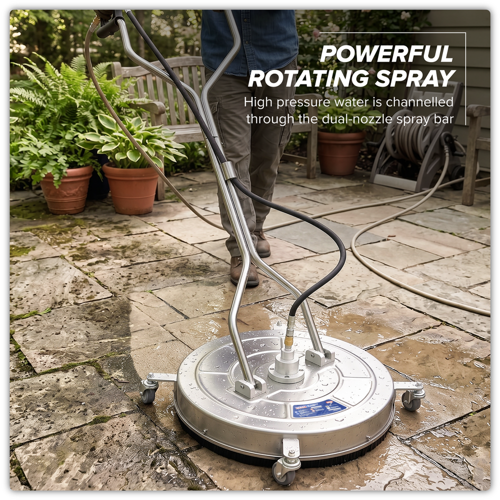 Sealey PWAK24 24" Surface Cleaner with Dual Handle & Rotating Spray Bar - Stainless Steel - additional view 9