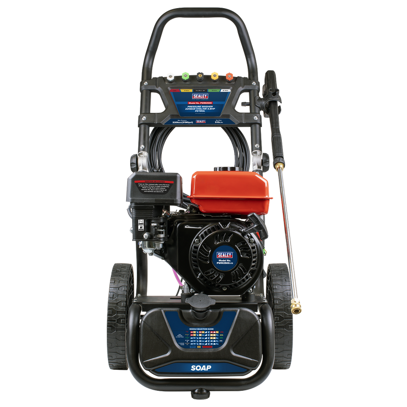 Sealey PWM2500 Pressure Washer 220bar 570L/hr 5.8hp - Petrol - additional view 3