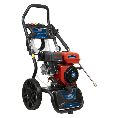 Sealey PWM2500SP Pressure Washer 198bar 513L/hr Self-Priming 5.8hp Petrol