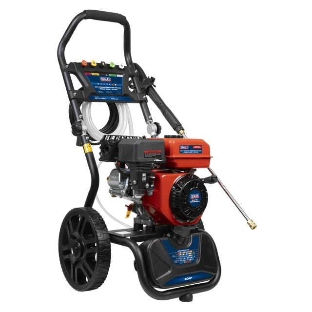 Sealey PWM2500SP Pressure Washer 198bar 513L/hr Self-Priming 5.8hp Petrol