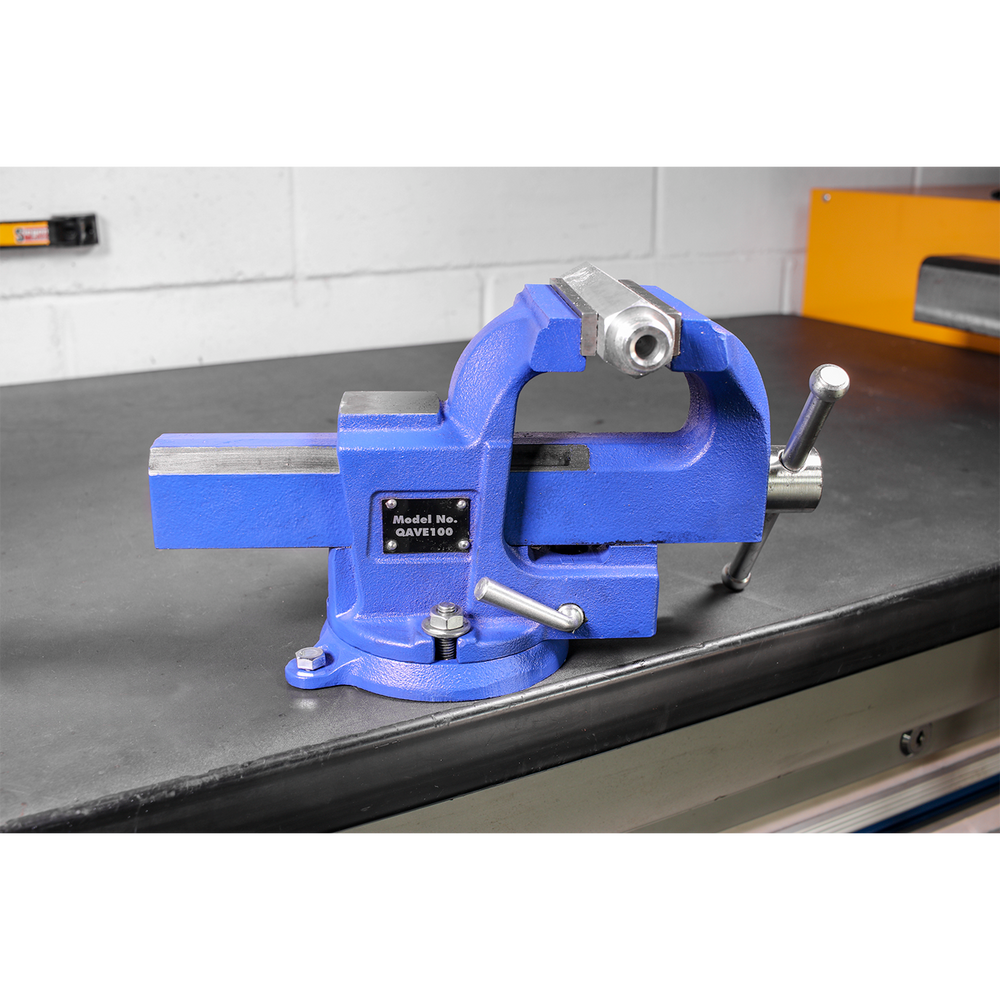 Sealey QAVE100 Quick Action SG Iron Vice with Swivel Base 100mm - additional view 8