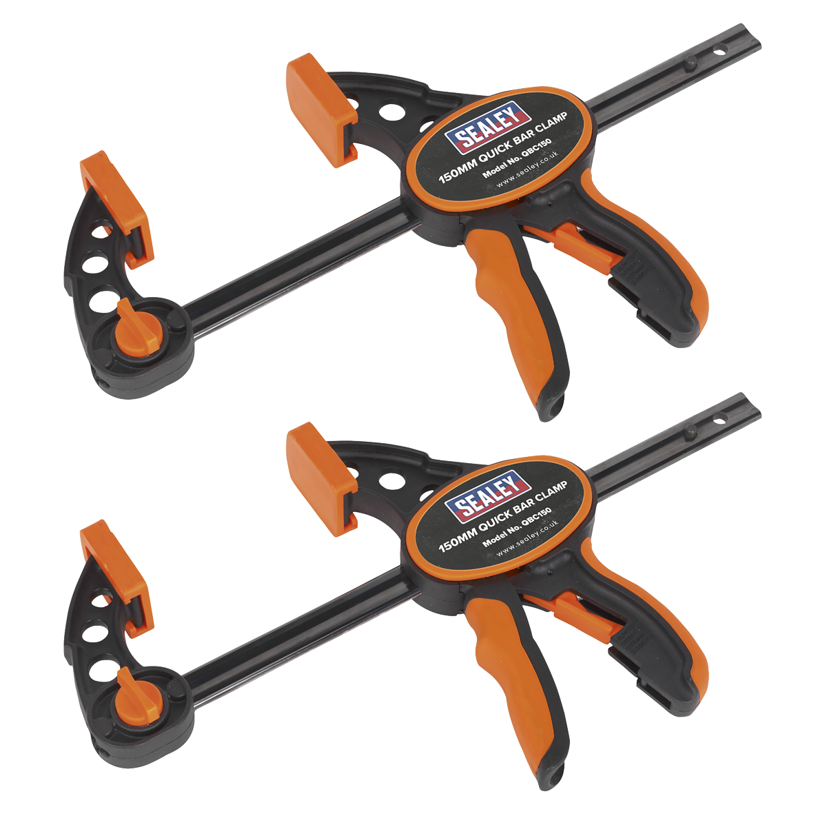 Sealey QBC1502 Quick Bar Clamp Set 150mm 2pc