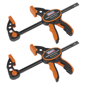 Sealey QBC1502 Quick Bar Clamp Set 150mm 2pc
