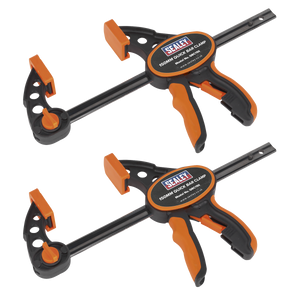 Sealey QBC1502 Quick Bar Clamp Set 150mm 2pc