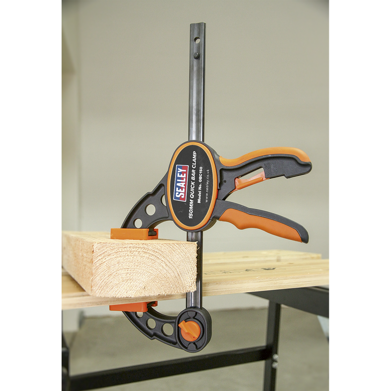 Sealey QBC1502 Quick Bar Clamp Set 150mm 2pc - additional view 5