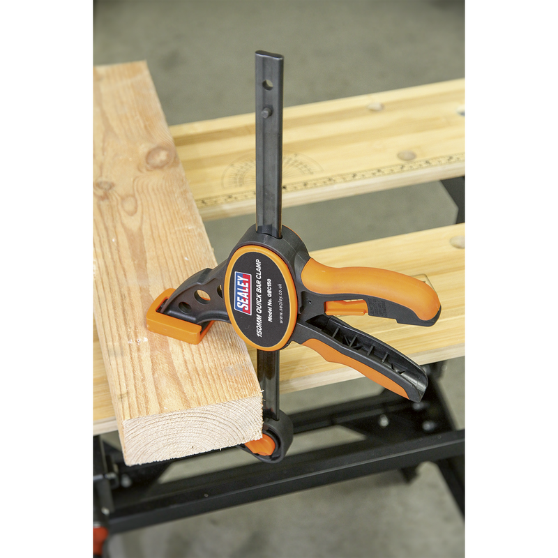 Sealey QBC1502 Quick Bar Clamp Set 150mm 2pc - additional view 6
