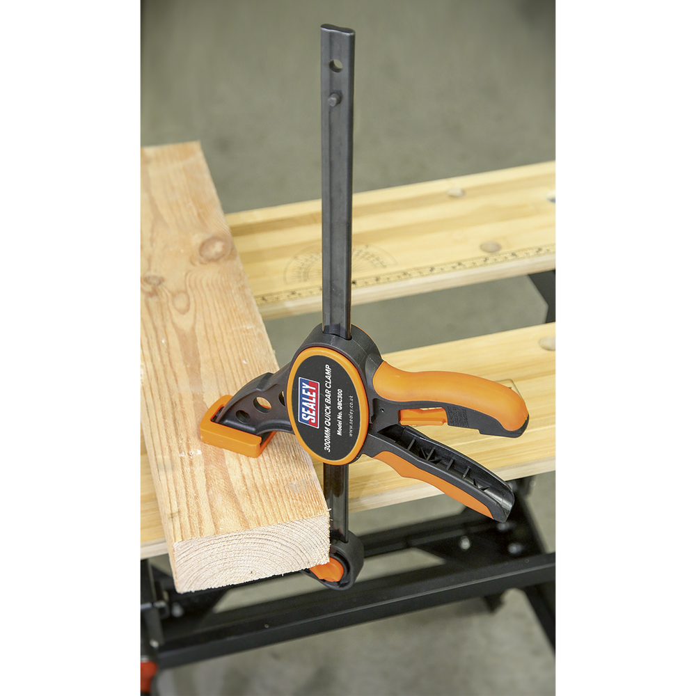 Sealey QBC3002 Quick Bar Clamp Set 300mm 2pc - additional view 4