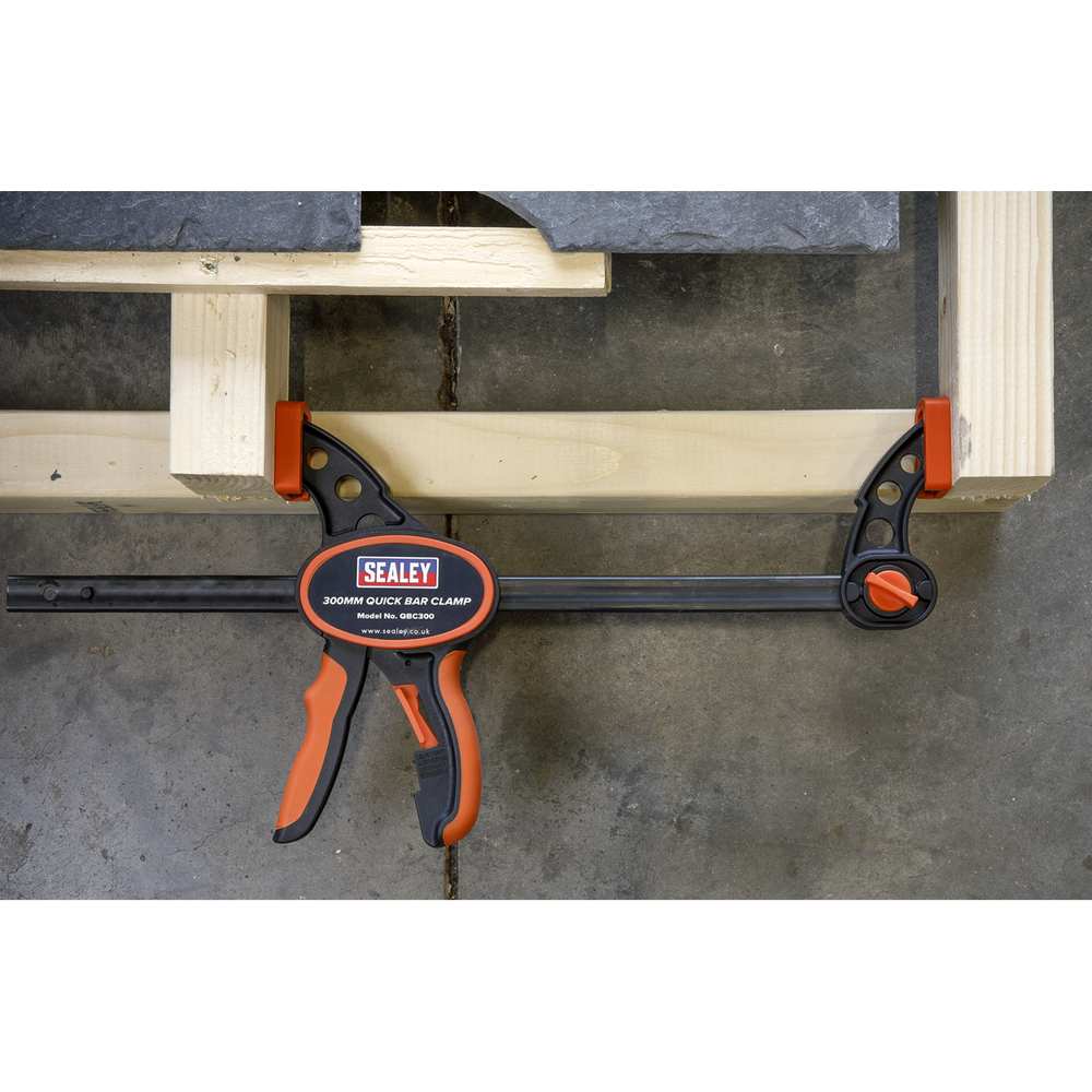 Sealey QBC3002 Quick Bar Clamp Set 300mm 2pc - additional view 7