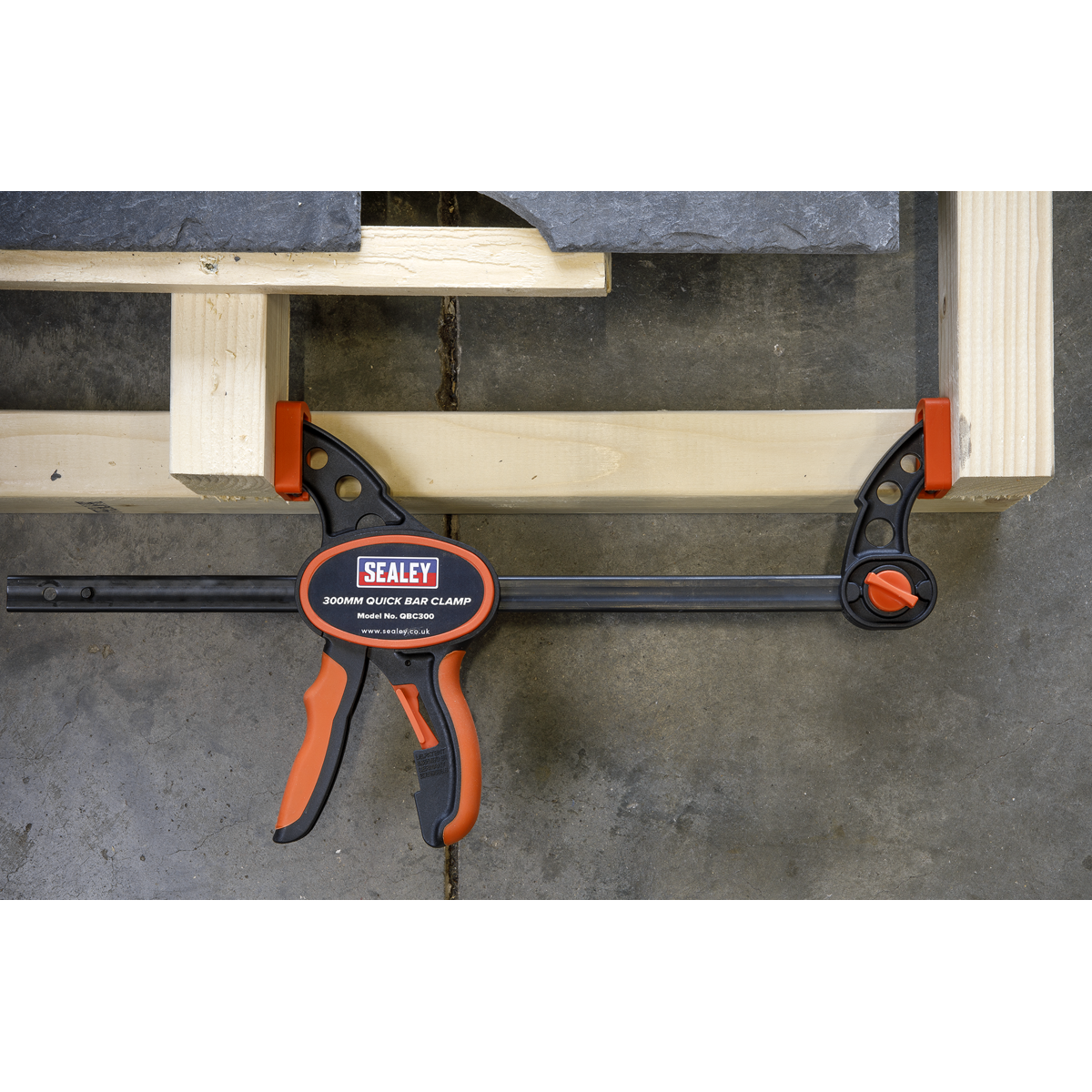 Sealey QBC3002 Quick Bar Clamp Set 300mm 2pc - additional view 7