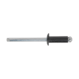Sealey RAB3280S Aluminium Standard Flange Rivet 3.2 x 8mm, Black - Pack of 200