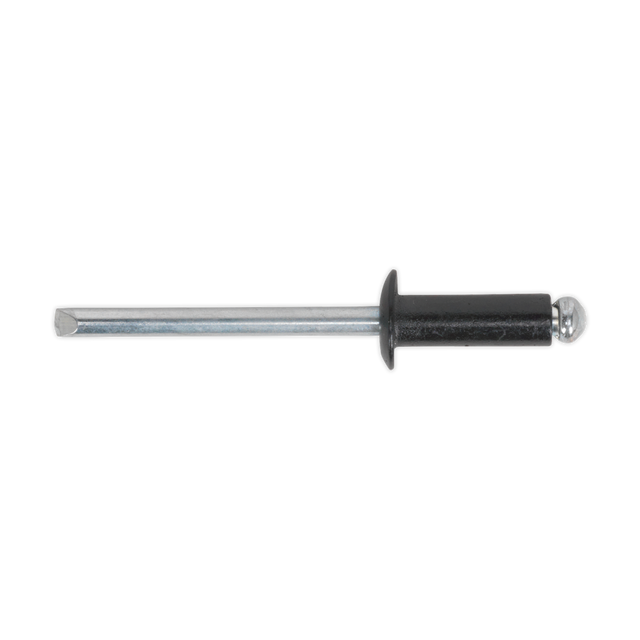 Sealey RAB3280S Aluminium Standard Flange Rivet 3.2 x 8mm, Black - Pack of 200