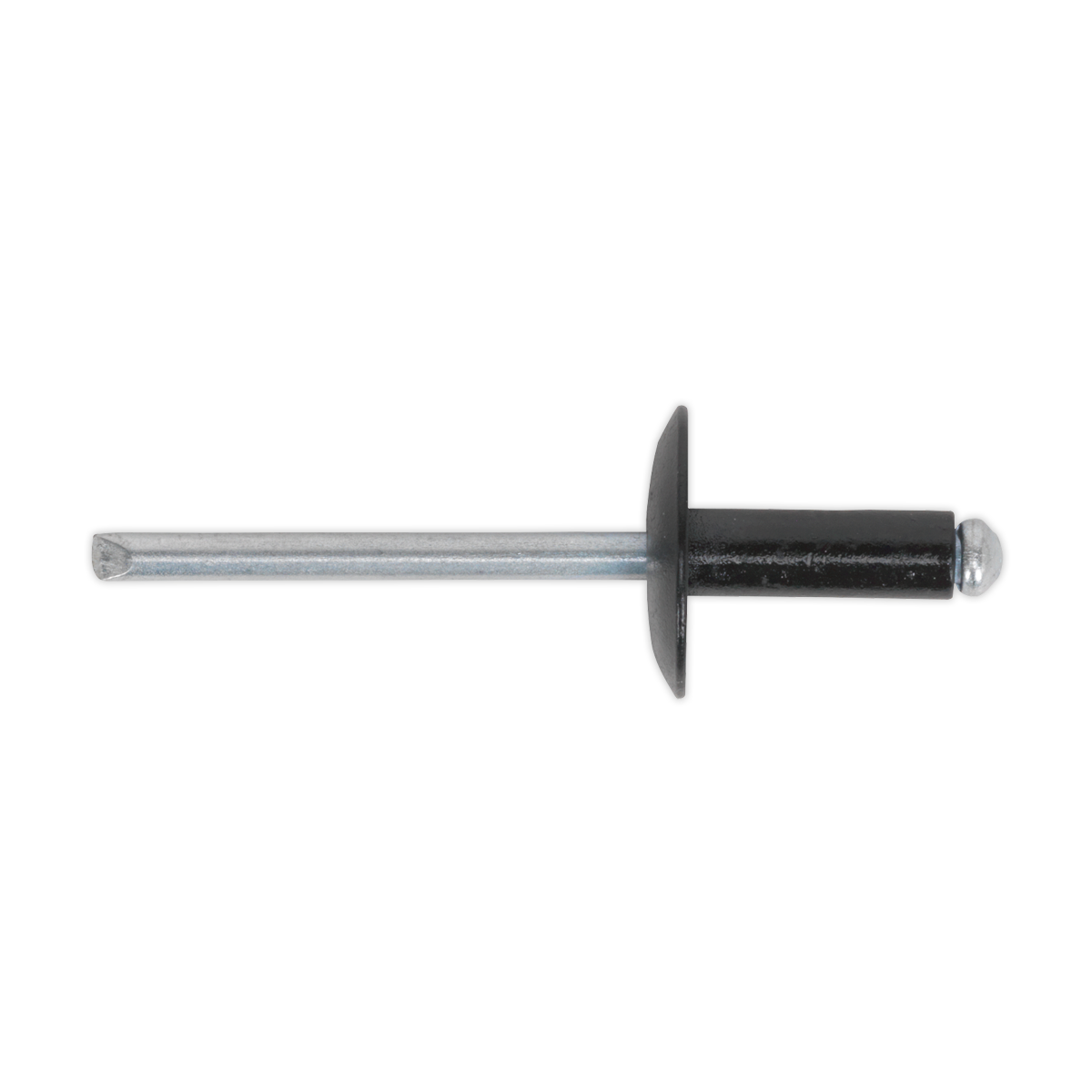 Sealey RAB4818L Aluminium Large Flange Rivet 4.8 x 18mm, Black - Pack of 200