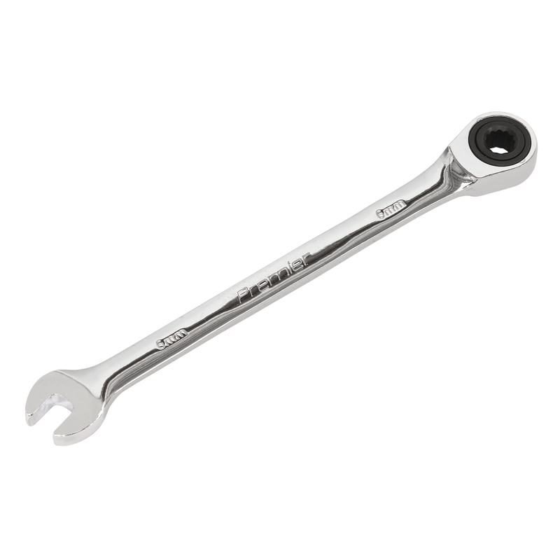 Sealey RCW06 Premier Combination Ratchet Spanner 6mm - additional view 2