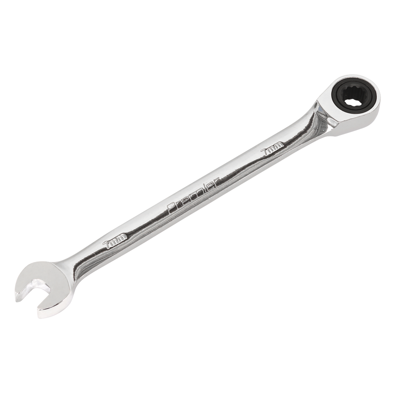 Sealey RCW07 Premier Combination Ratchet Spanner 7mm - additional view 2