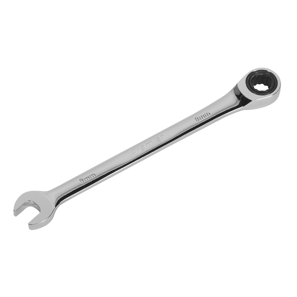 Sealey RCW08 Premier Combination Ratchet Spanner 8mm - additional view 2