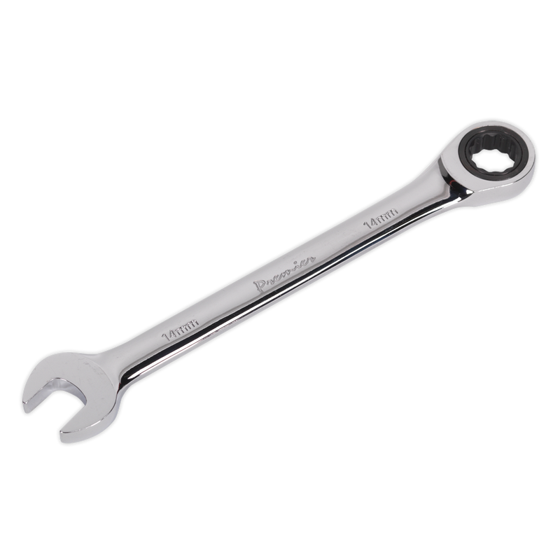Sealey RCW14 Premier Combination Ratchet Spanner 14mm - additional view 4