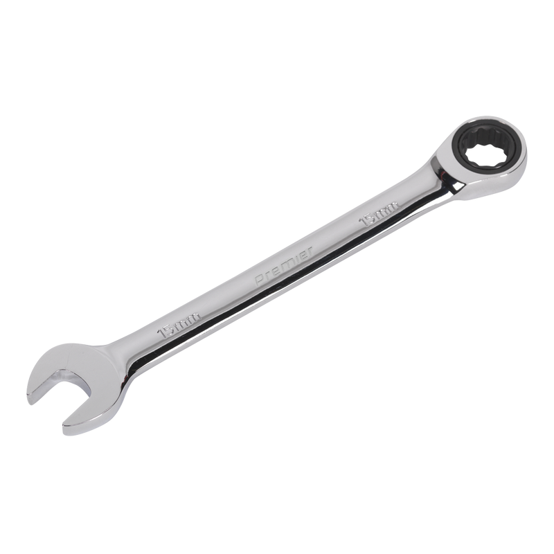 Sealey RCW15 Premier Combination Ratchet Spanner 15mm - additional view 2