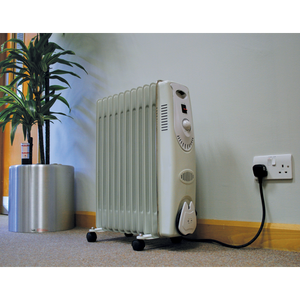 Sealey RD2500 11-Element Oil-Filled Radiator 2500W/230V - additional view 6