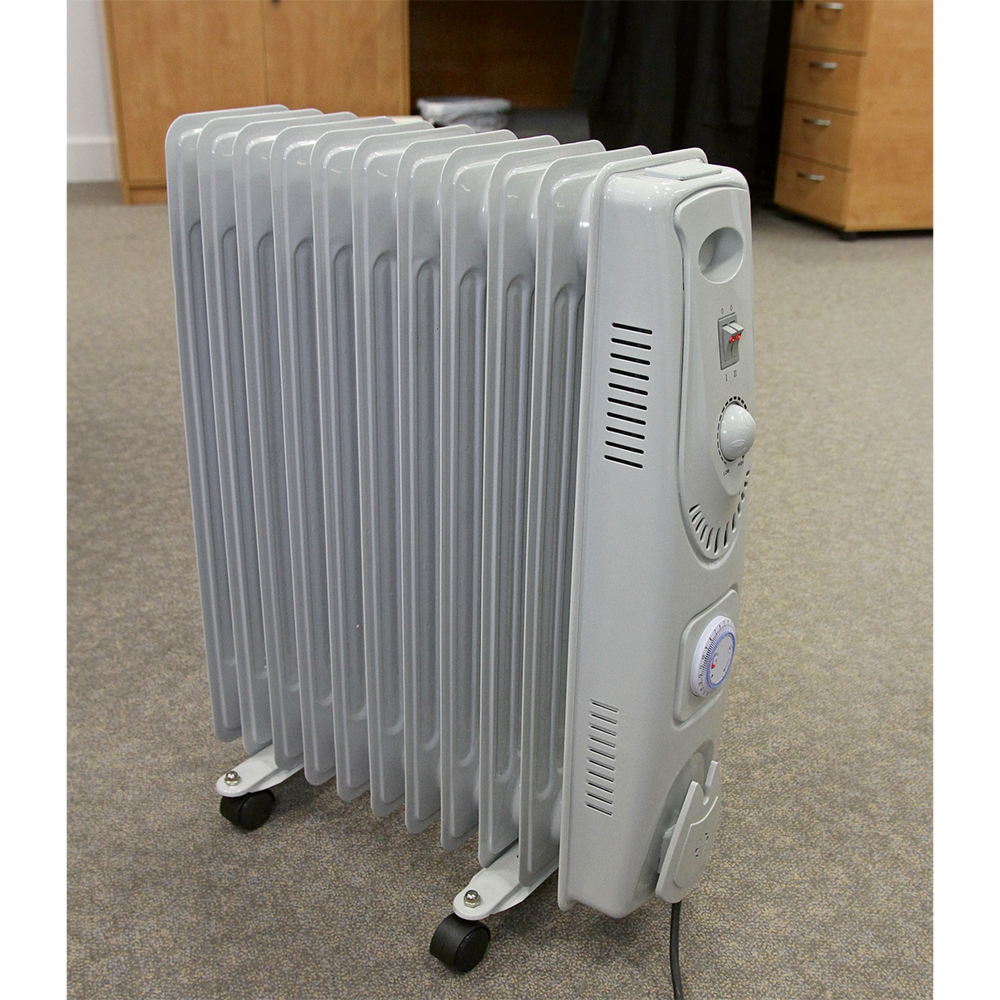 Sealey RD2500T 11-Element Oil Filled Radiator with Timer 2500W/230V - additional view 6