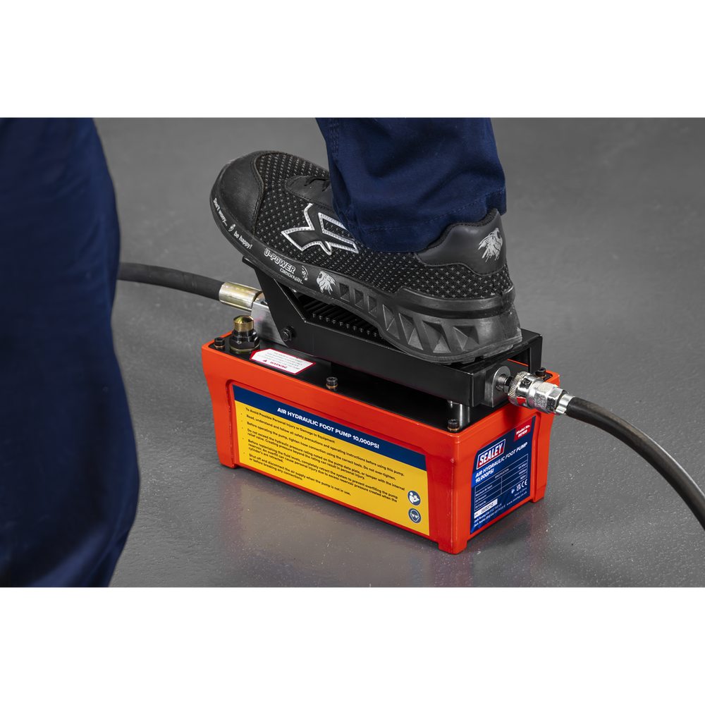 Sealey RE109 Air Hydraulic Foot Pump 10,000psi - additional view 5