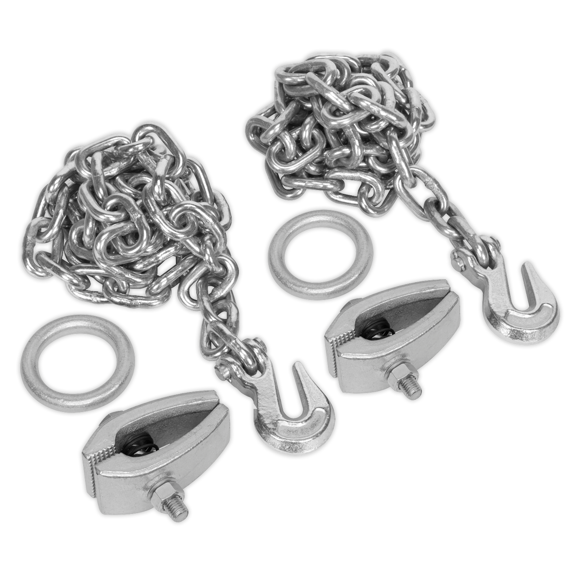 Sealey RE91/5/CK Chain Kit 2 x 2m Chains & 2 x Clamps