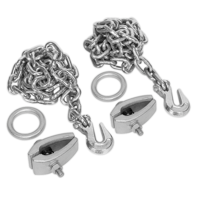 Sealey RE91/5/CK Chain Kit 2 x 2m Chains & 2 x Clamps