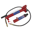 Sealey RE97.10-COMBO Snap Push Ram with Pump & Hose Assembly 10 Tonne