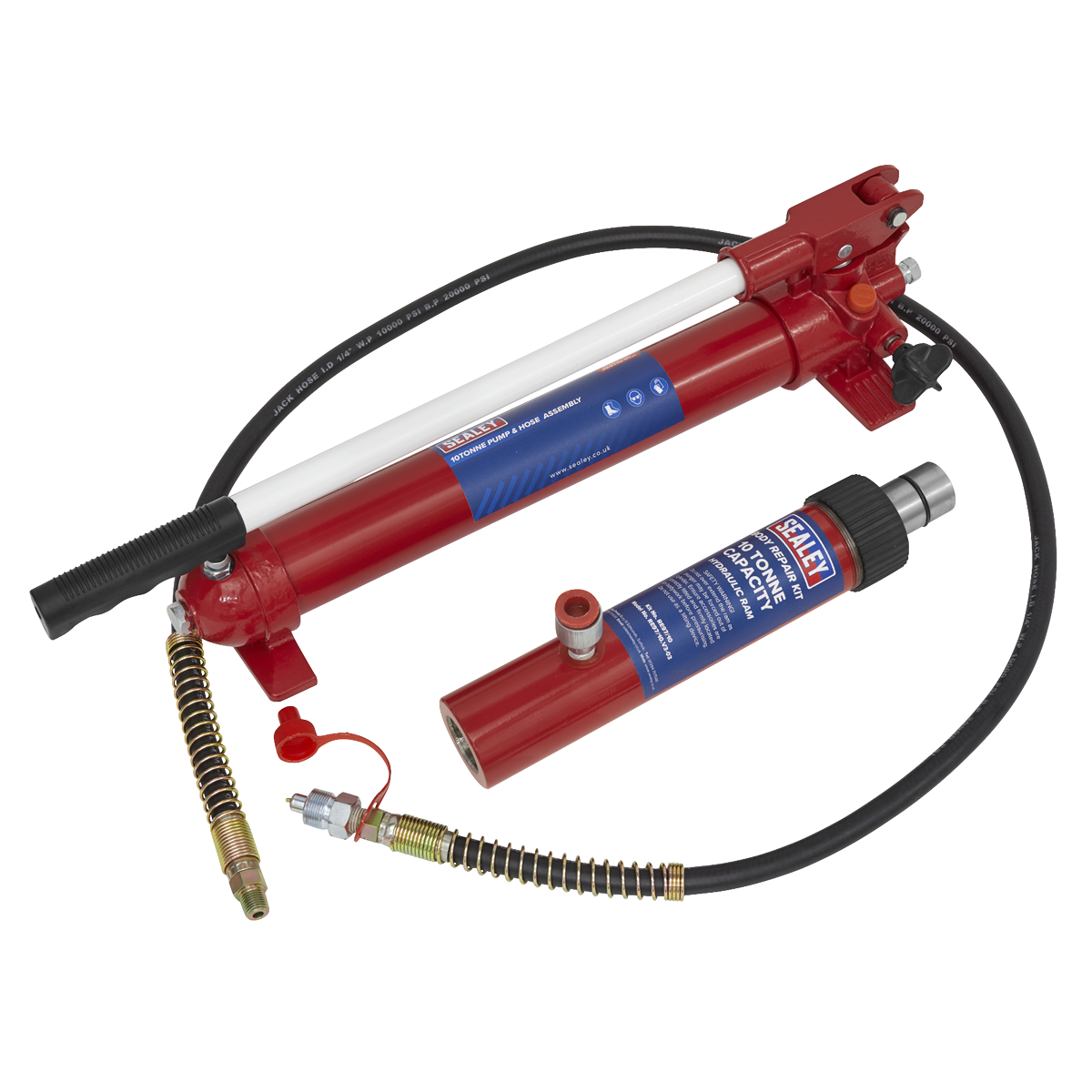 Sealey RE97.10-COMBO Snap Push Ram with Pump & Hose Assembly 10 Tonne - additional view 5