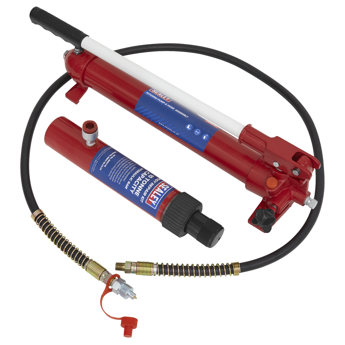 Sealey RE97.10-COMBO Snap Push Ram with Pump & Hose Assembly 10 Tonne - additional view 3