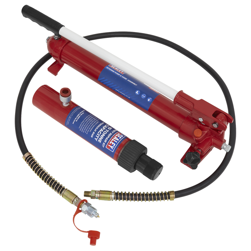 Sealey RE97.10-COMBO Snap Push Ram with Pump & Hose Assembly 10 Tonne - additional view 3
