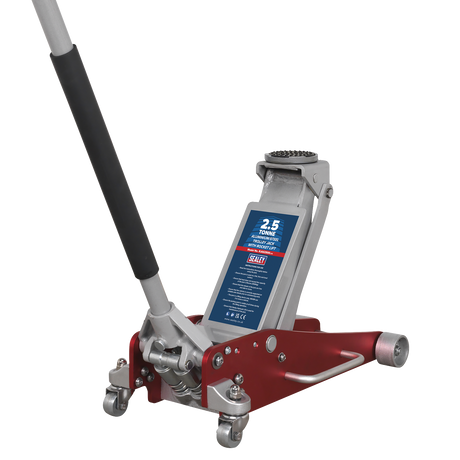Sealey RJAS2500 Aluminium/Steel Trolley Jack with Rocket Lift 2.5 Tonne