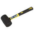 Sealey RMB150 Premier Rubber Mallet with Fibreglass Shaft 1.5lb