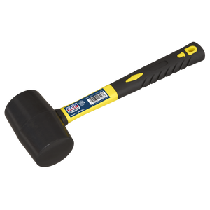Sealey RMB150 Premier Rubber Mallet with Fibreglass Shaft 1.5lb