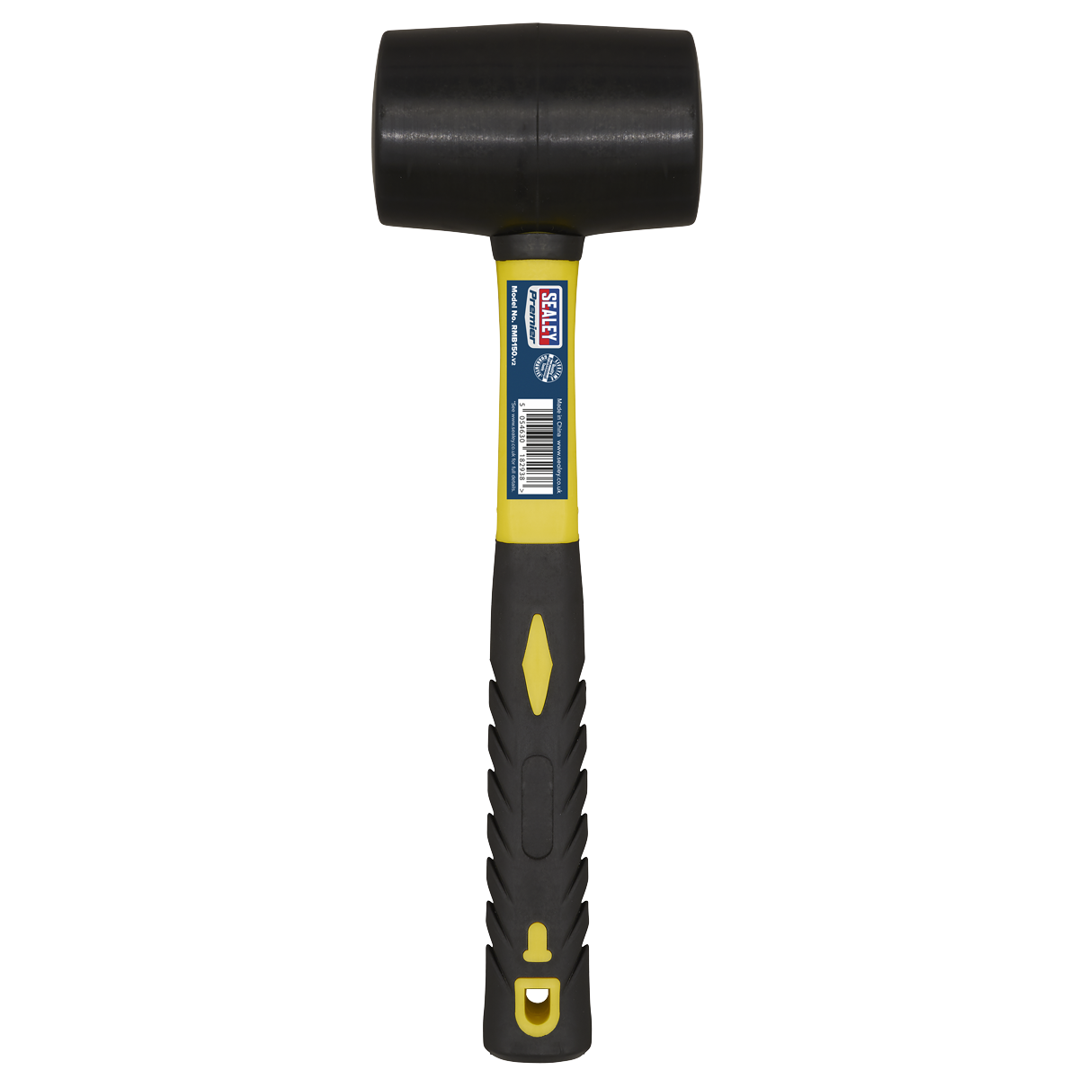 Sealey RMB150 Premier Rubber Mallet with Fibreglass Shaft 1.5lb - additional view 2