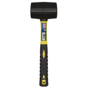 Sealey RMB150 Premier Rubber Mallet with Fibreglass Shaft 1.5lb - additional view 2