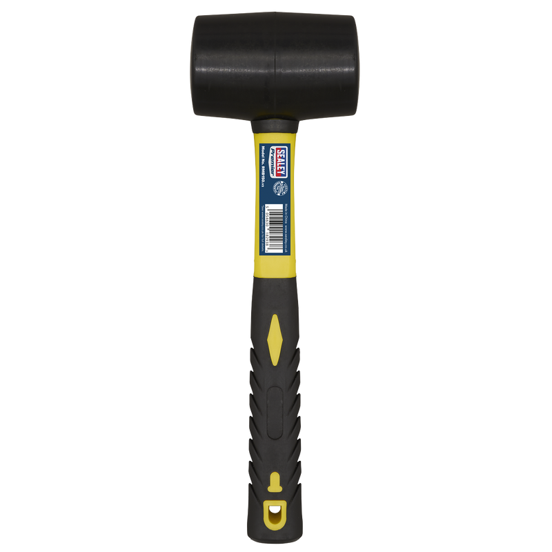 Sealey RMB150 Premier Rubber Mallet with Fibreglass Shaft 1.5lb - additional view 2