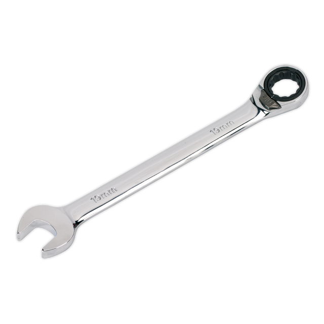 Sealey RRCW19 Premier Reversible Combination Ratchet Spanner 19mm
