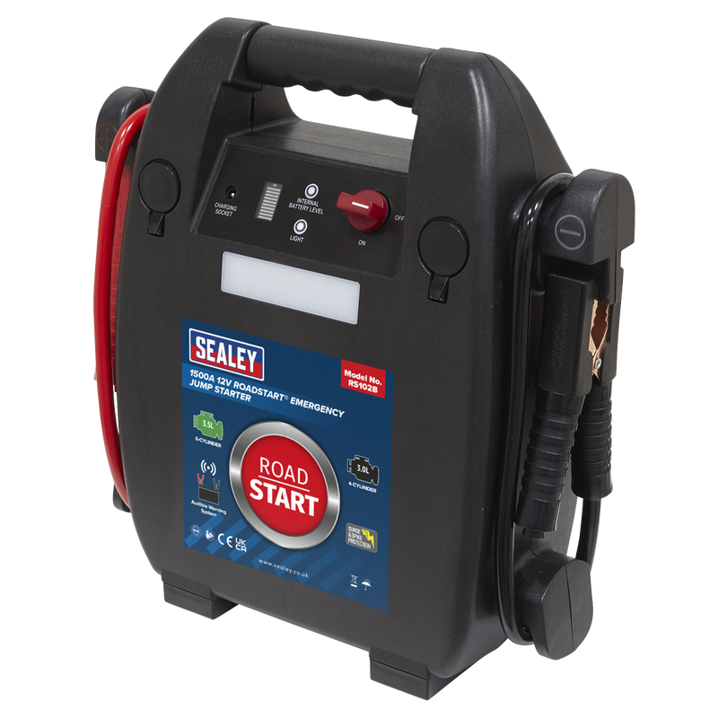 Sealey RS102B RoadStart® 12V Emergency 6-Cylinder Jump Starter 3.5L - additional view 2