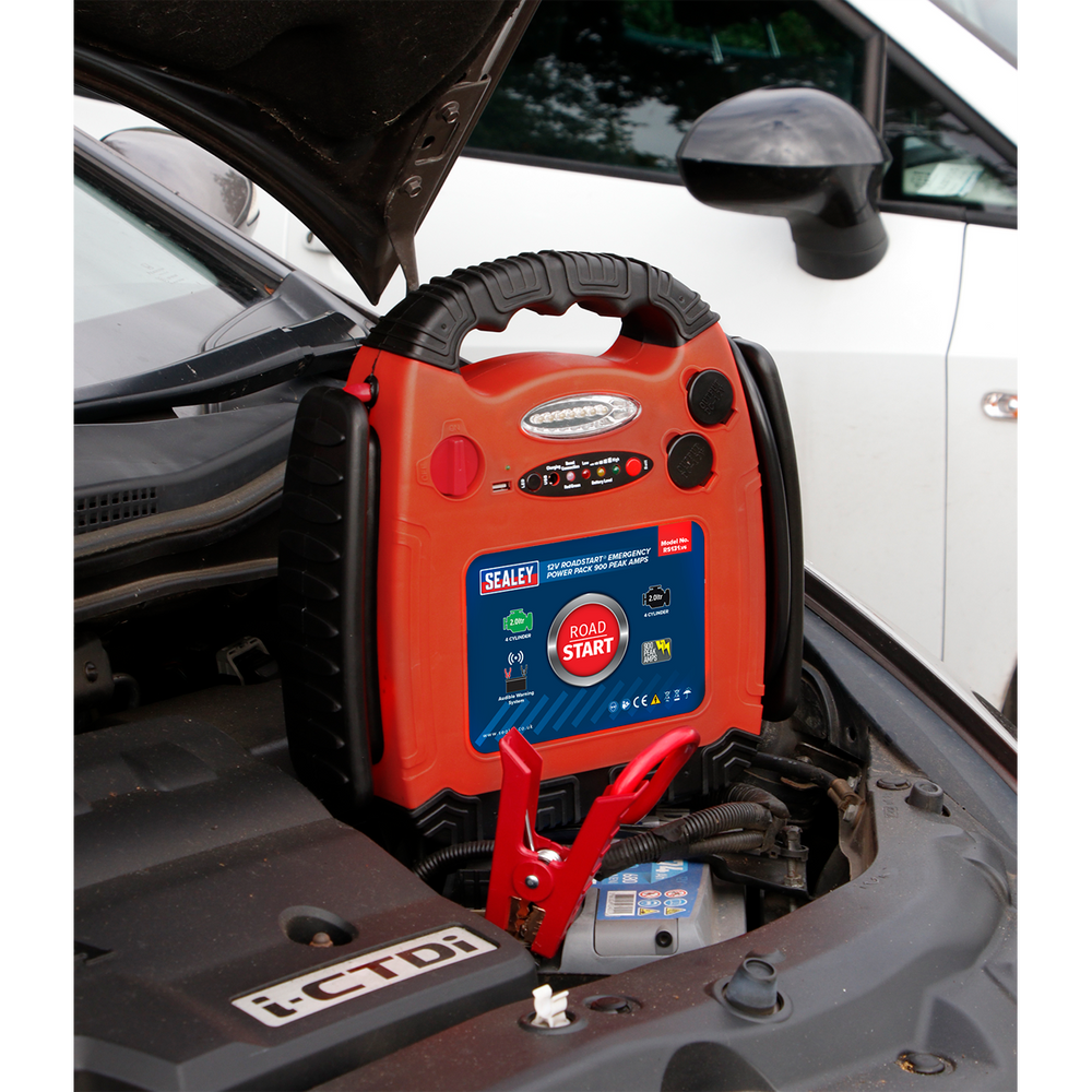 Sealey RS131 RoadStart® 12V Emergency Jump Starter 900 Peak Amps - additional view 2