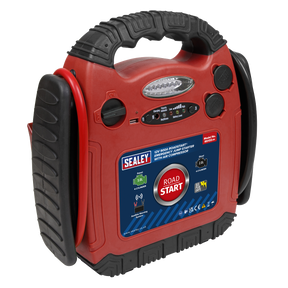 Sealey RS132 RoadStart® 12V Emergency Jump Starter with Air Compressor 900 Peak Amps