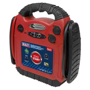 Sealey RS132 RoadStart® 12V Emergency Jump Starter with Air Compressor 900 Peak Amps - additional view 2