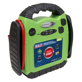 Sealey RS1322HV RoadStart® 12V Emergency Jump Starter with Air Compressor 900 Peak Amps