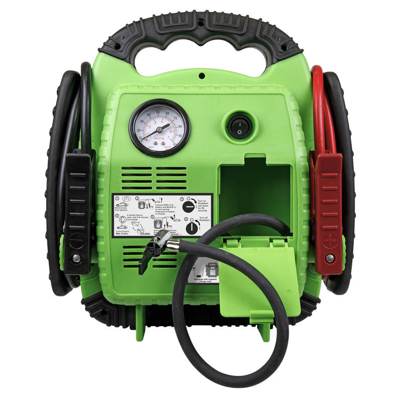 Sealey RS1322HV RoadStart® 12V Emergency Jump Starter with Air Compressor 900 Peak Amps - additional view 8