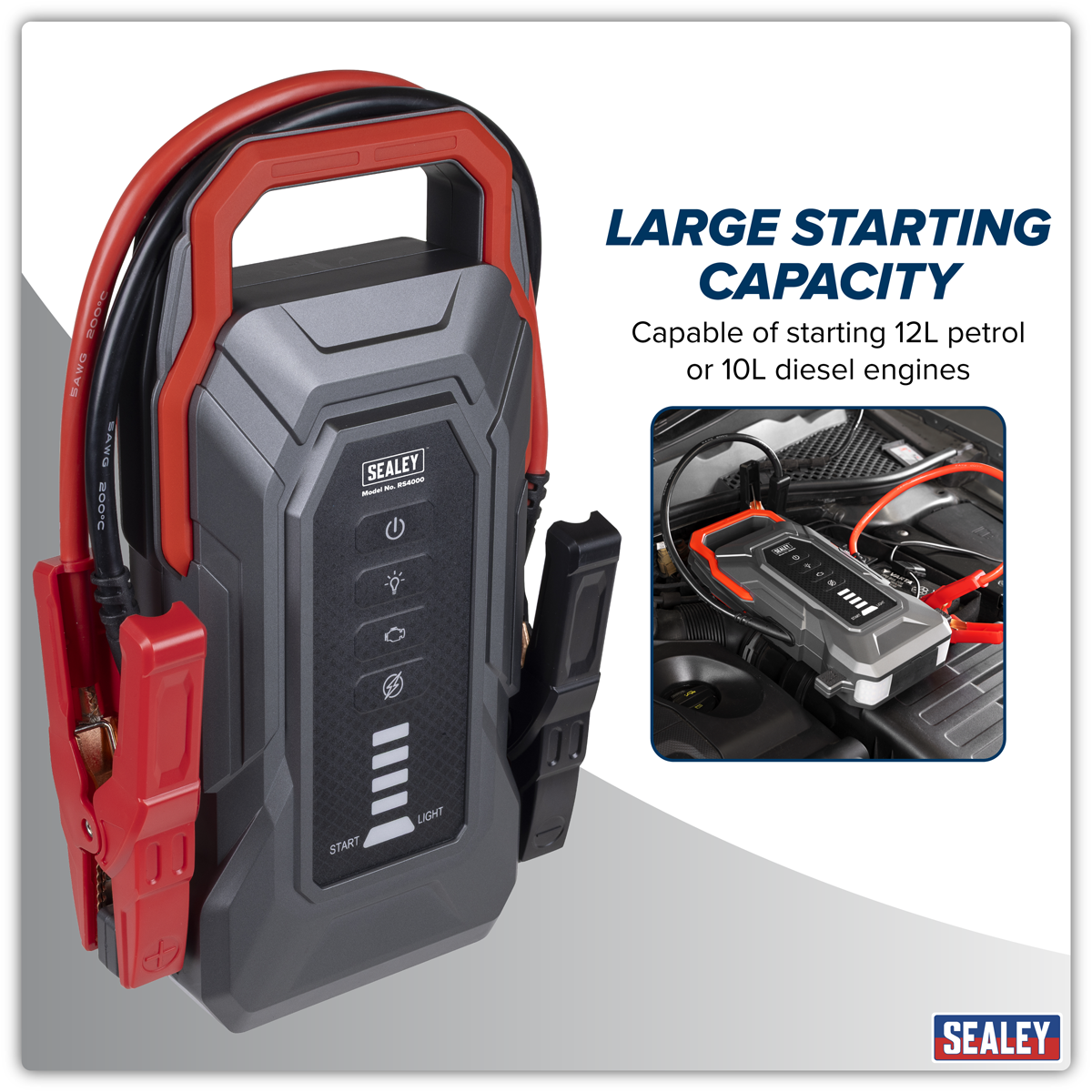 Sealey RS4000 RoadStart® 12V Jump Starter Power Pack 4000A - additional view 16