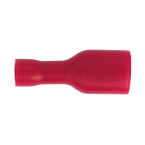 Sealey RT16 Fully Insulated Female Terminal 6.3mm, Red - Pack of 100